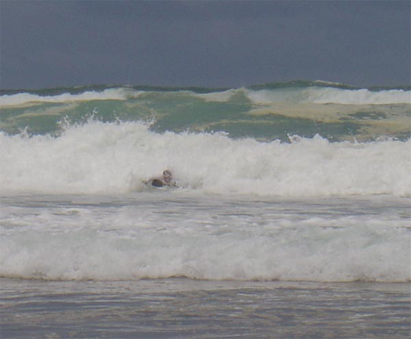 Day 1 finish at Woody Cape - PE2EL2004